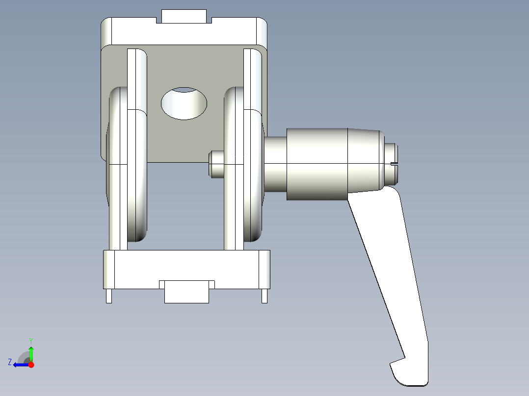 型材-BR 30X30 PIVOT JOINT WITH LEVER KJN502683L右视图