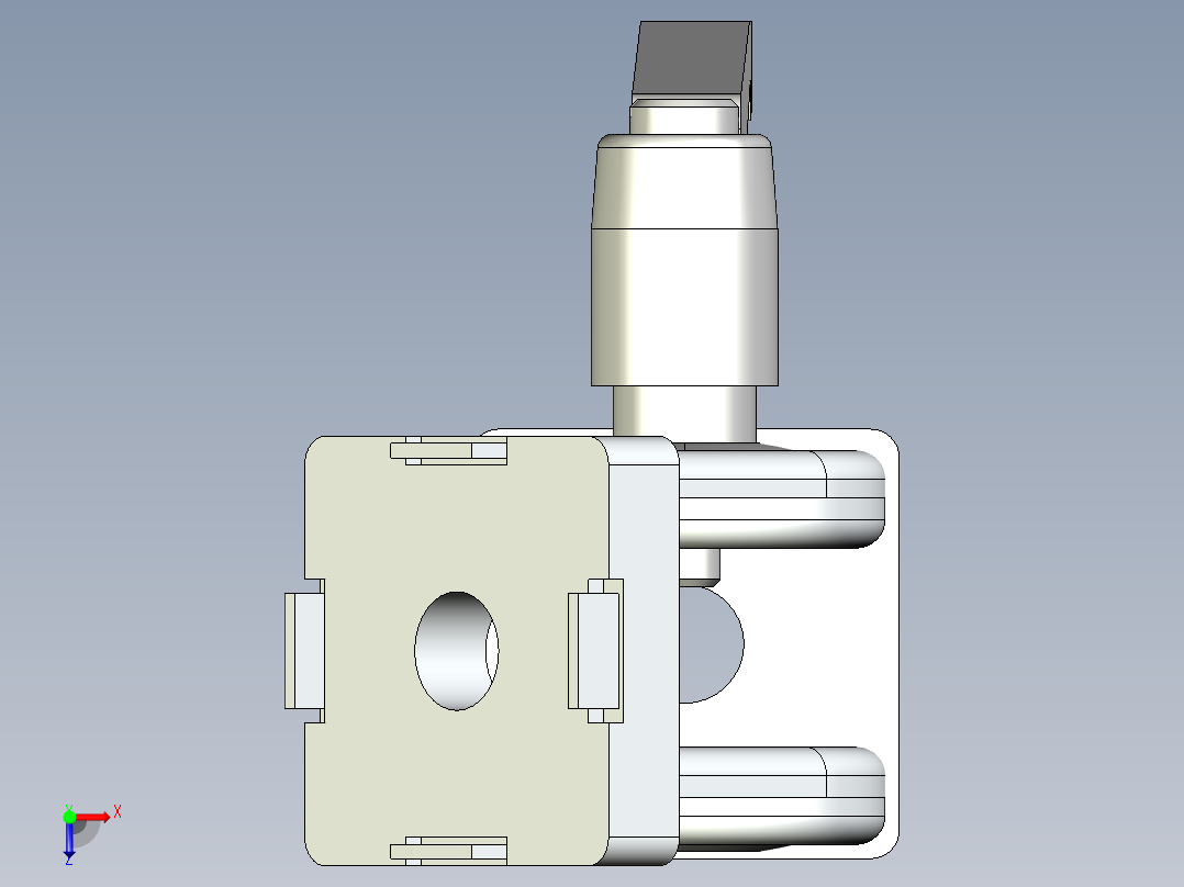 型材-BR 30X30 PIVOT JOINT WITH LEVER KJN502683L俯视图
