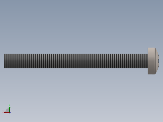 螺丝 M3 十字盘头-M3 x 30 Screw head.SLDPRT后视缩略图