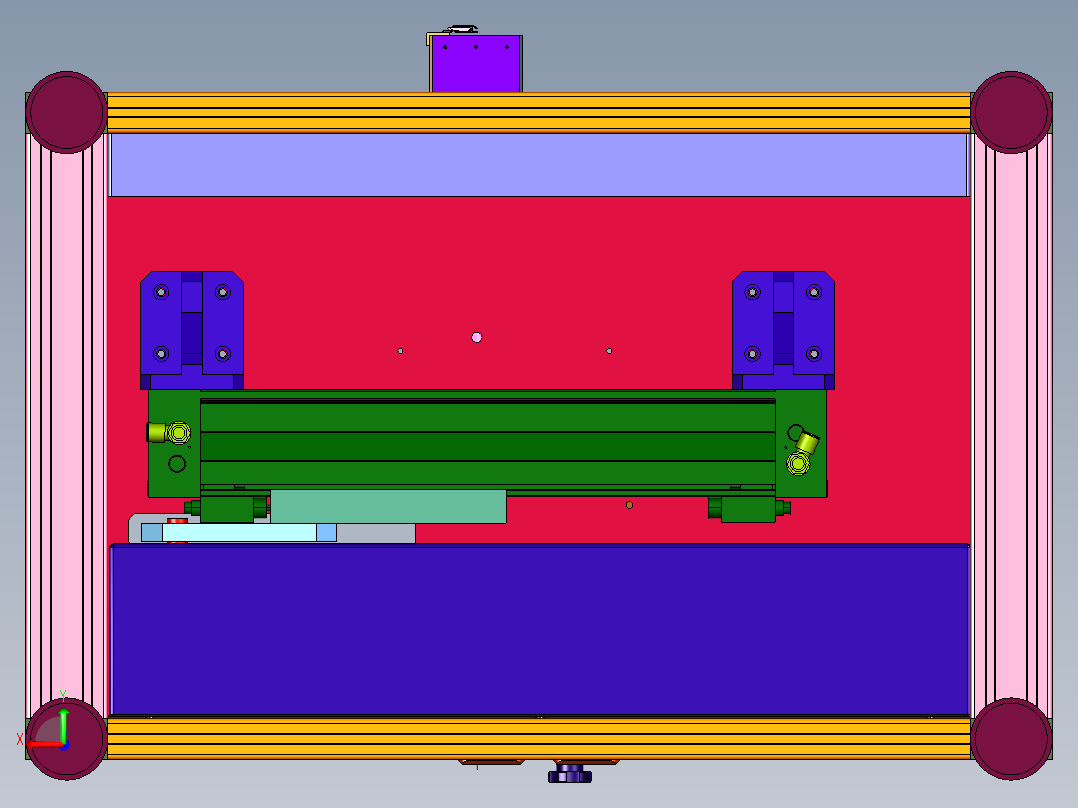 柴油机活塞销的装配装置后视图
