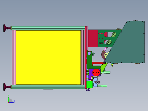 柴油机活塞销的装配装置左视缩略图