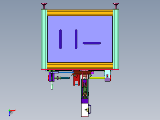 柴油机活塞销的装配装置俯视缩略图