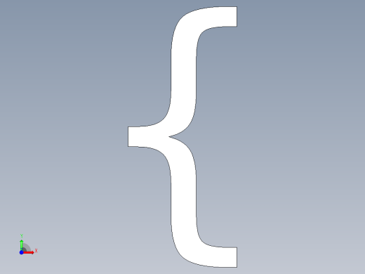 大括号符号前视缩略图