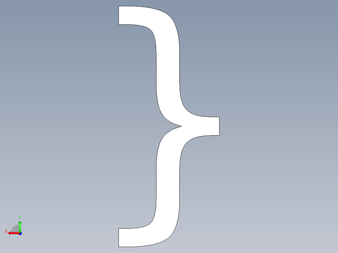 大括号符号后视图