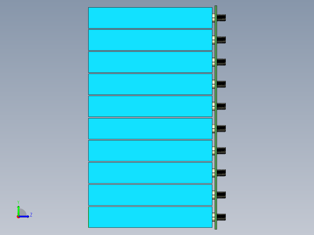 60V-72V电池组PACK样品箱体左视图
