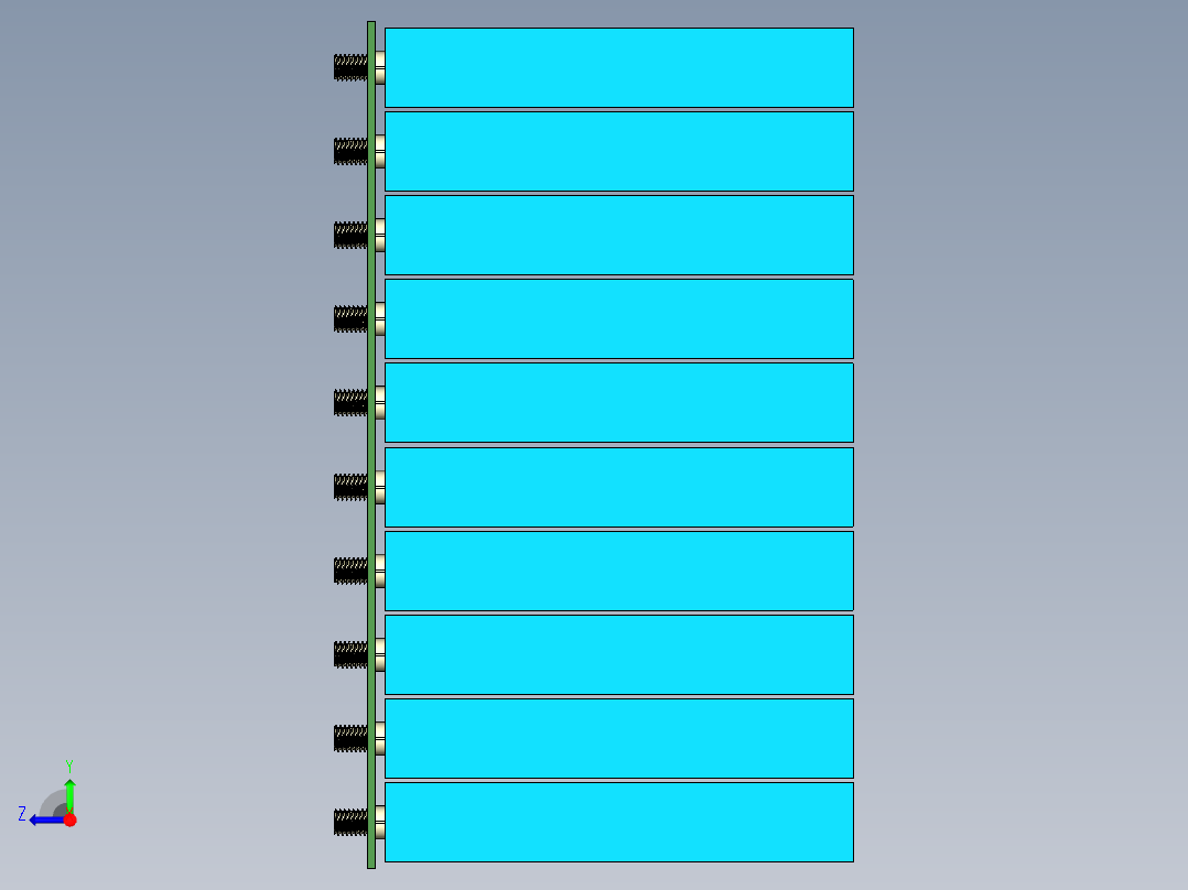60V-72V电池组PACK样品箱体右视图