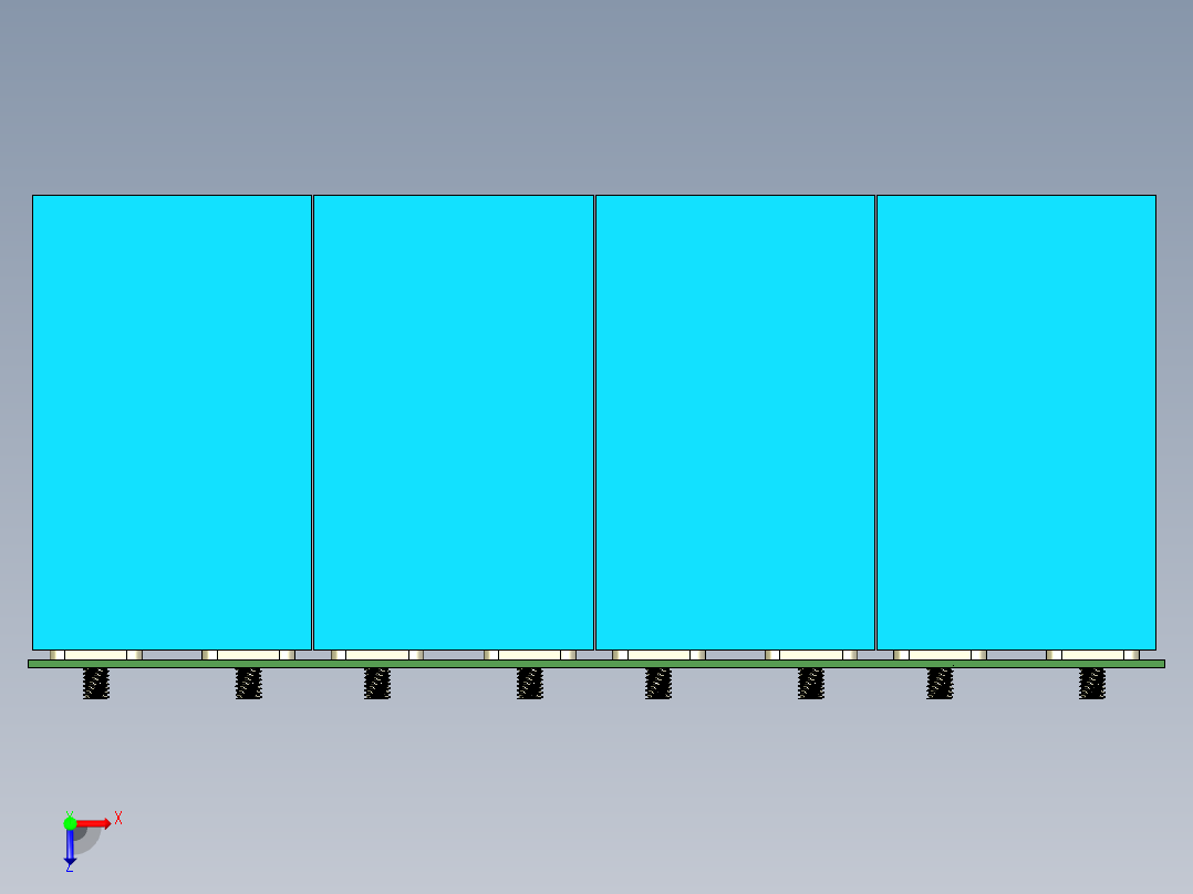 60V-72V电池组PACK样品箱体俯视图