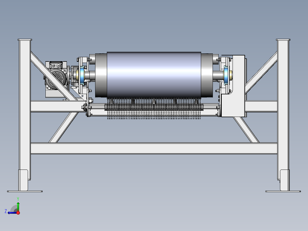 料斗带式输送机上料设备右视图