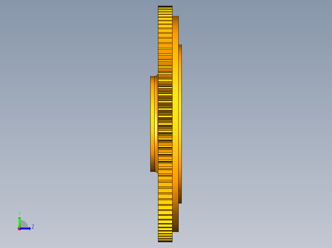 半轴双头数控车床CKS630左视图