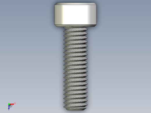 M4 x 0.7mm Thread 14mm LONG SOCKET HEAD CAP SCREW.IGS俯视缩略图