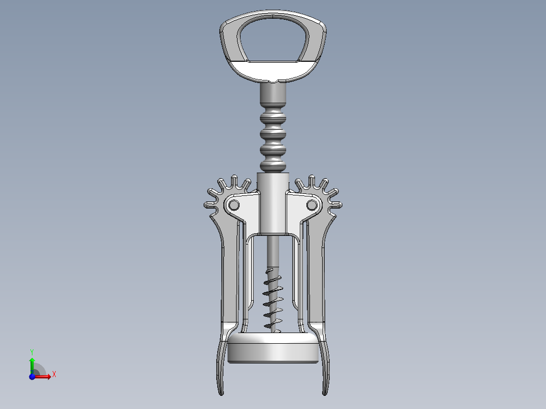 螺旋开瓶器8主视图