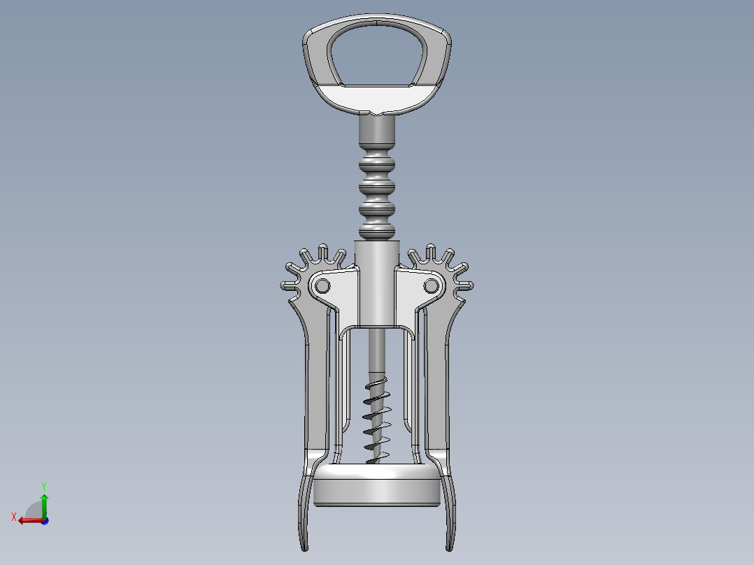 螺旋开瓶器8后视图