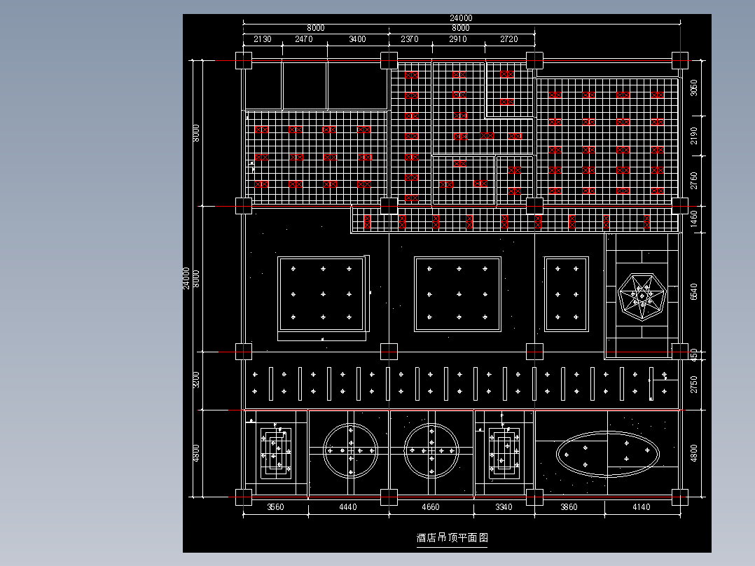 CAD餐厅室内装潢设计图