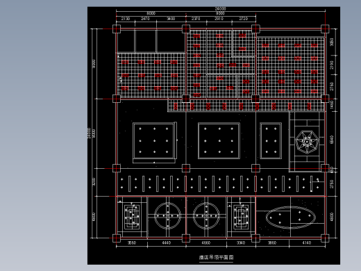 CAD餐厅室内装潢设计图