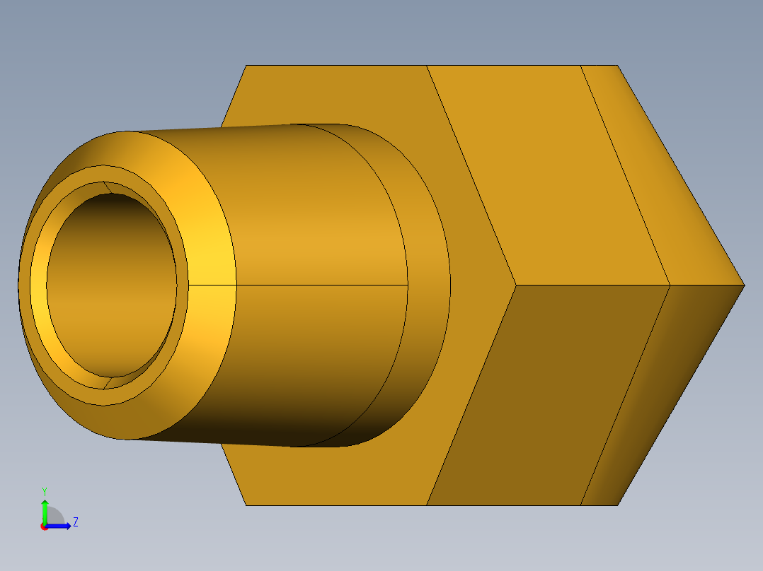 倒齿式工业管接头Beaded Hose Barb 45Deg Elbow Tube to Male Pipe 179HB-6-4左视图