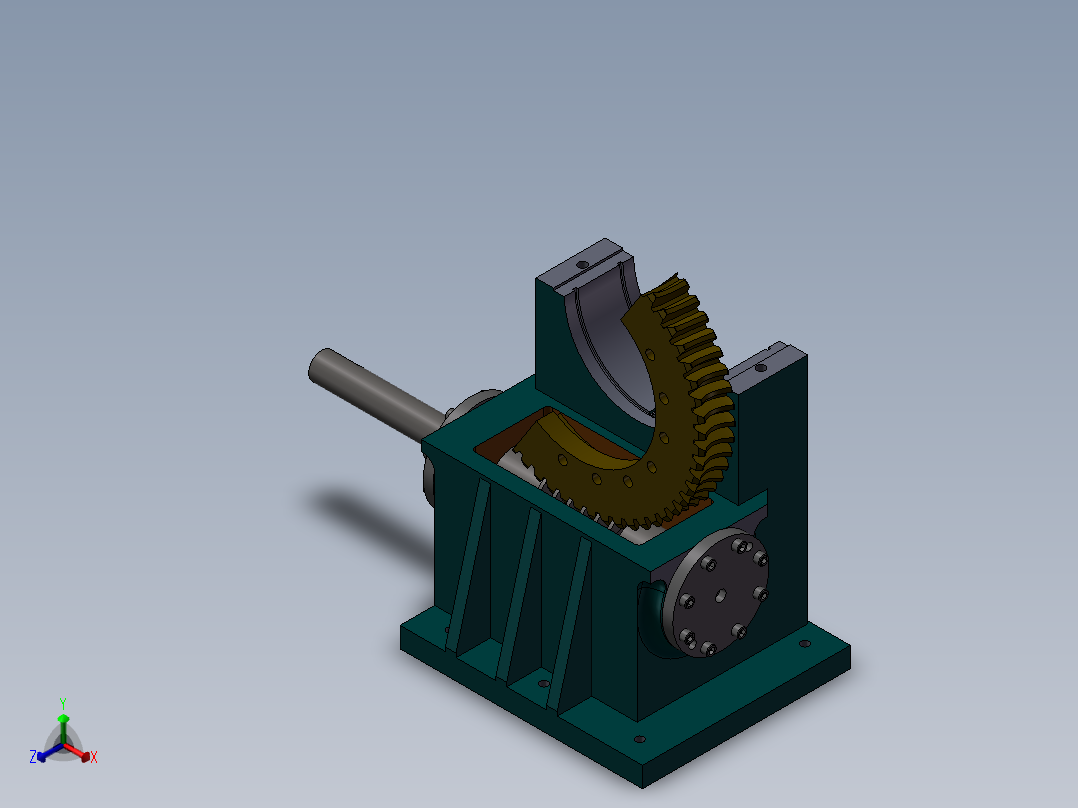 捏合机正等轴测图