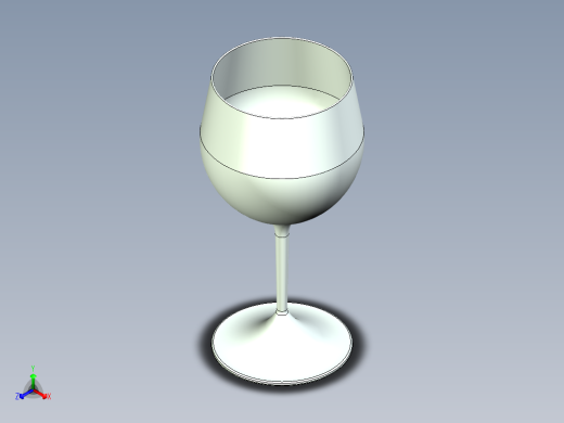 酒杯-勃艮第葡萄酒正等轴测缩略图