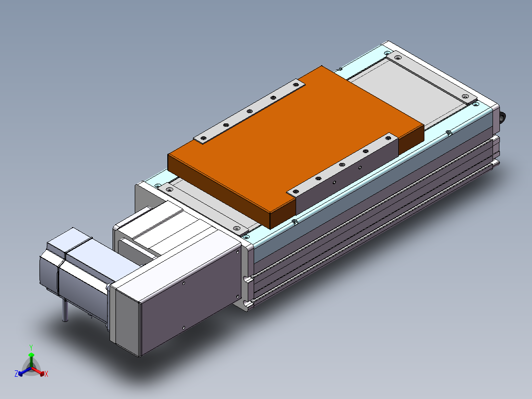 MCB同步带全封闭MCB22-R-750W正等轴测图