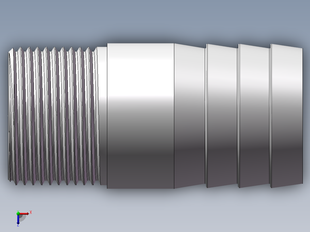 水管接头-直通 DN20俯视图