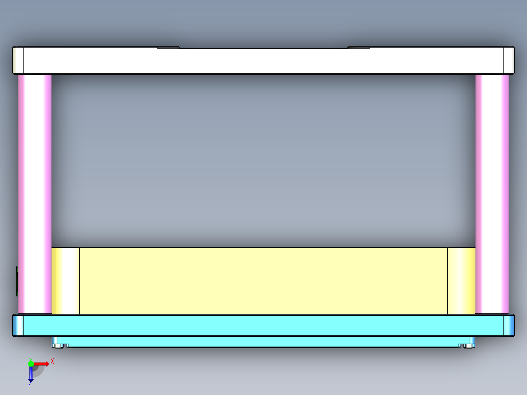 Aam00-A-笔记本CNC工装夹具三维模型CNC4-0430俯视图
