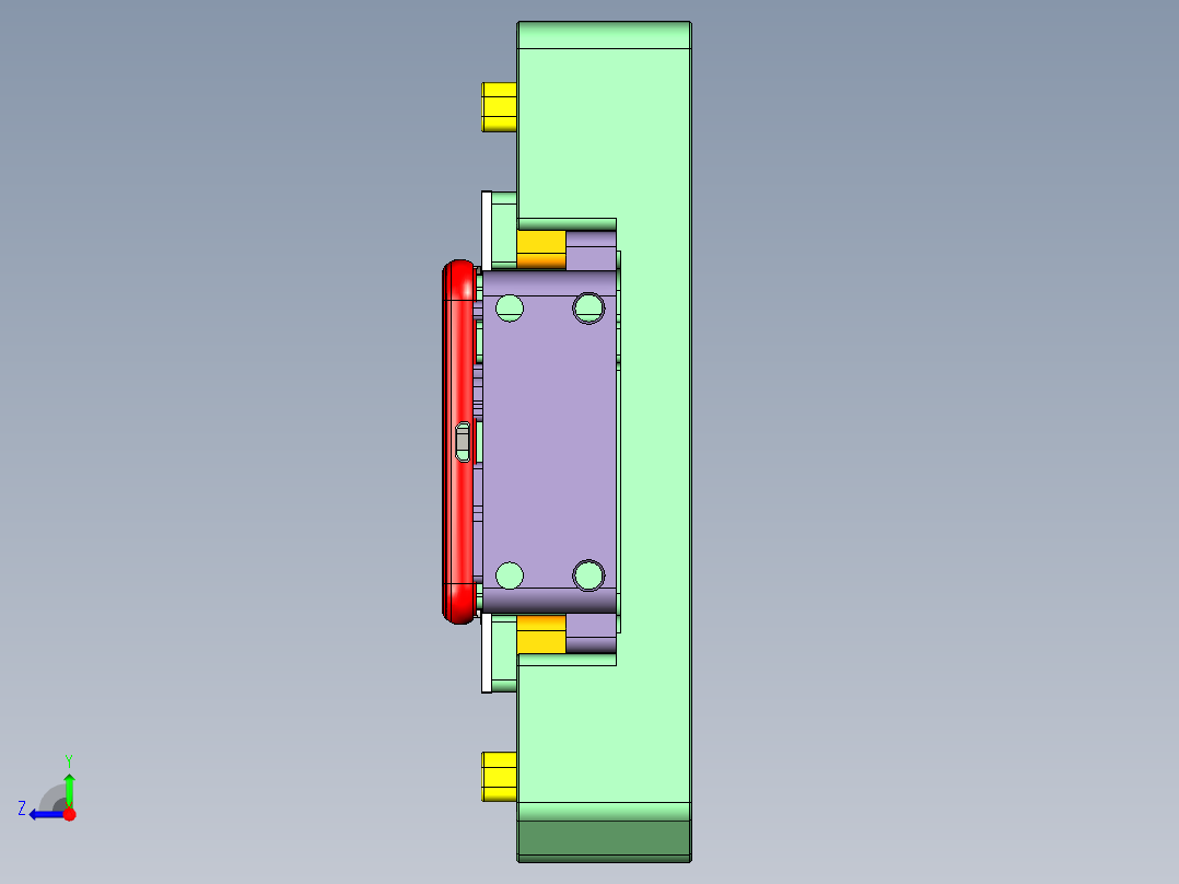 r4-笔记本CNC工装夹具三维模型cnc3右视图