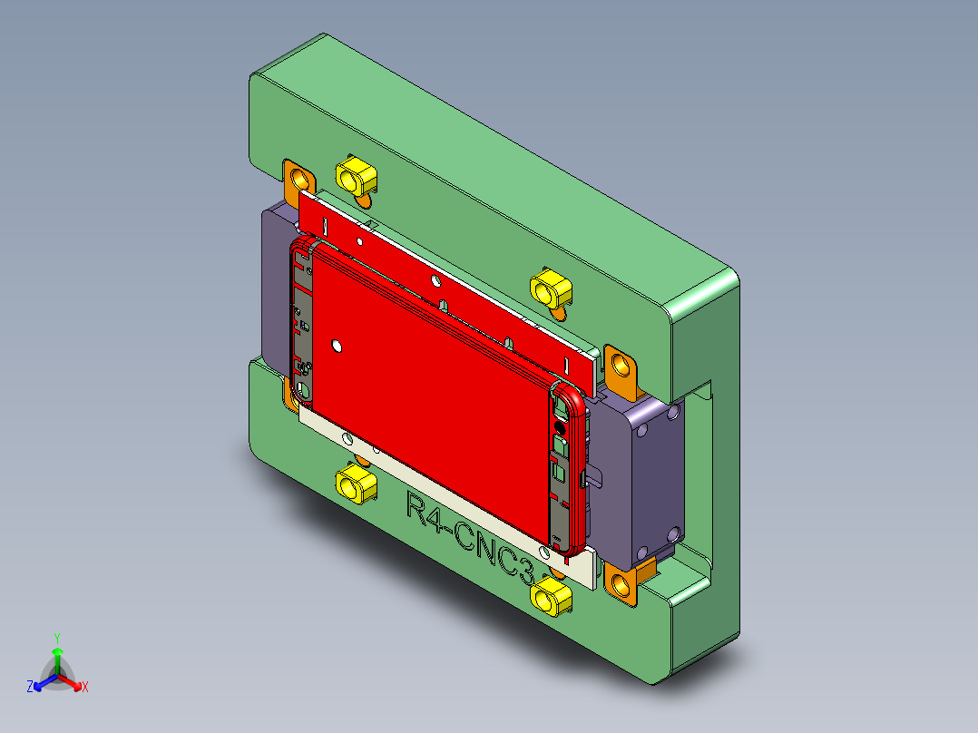 r4-笔记本CNC工装夹具三维模型cnc3正等轴测图