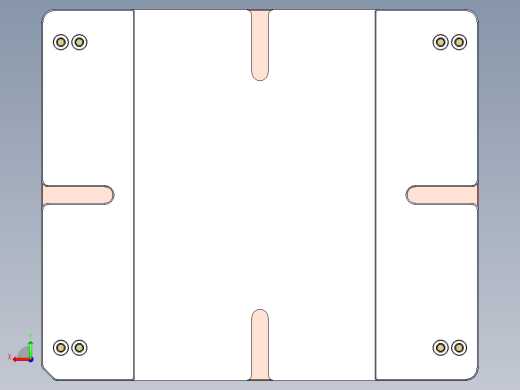 长条金属飞面打孔侧夹紧治具模型后视缩略图