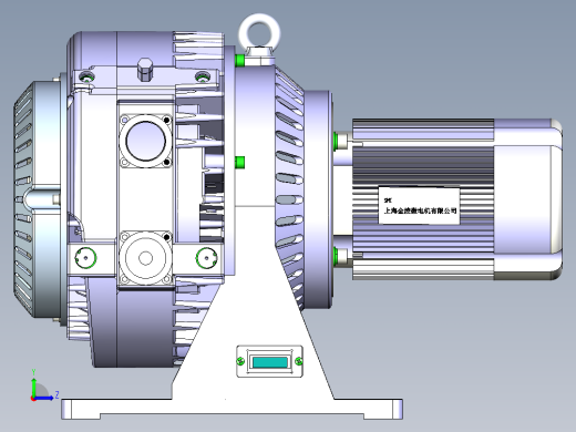 中科仪WXG-16A涡旋真空泵三维模型左视缩略图