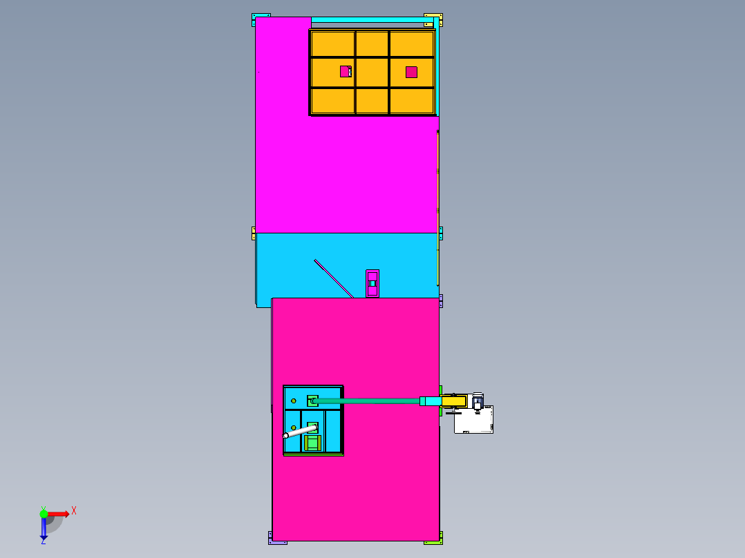 稻谷加工储存仓俯视图