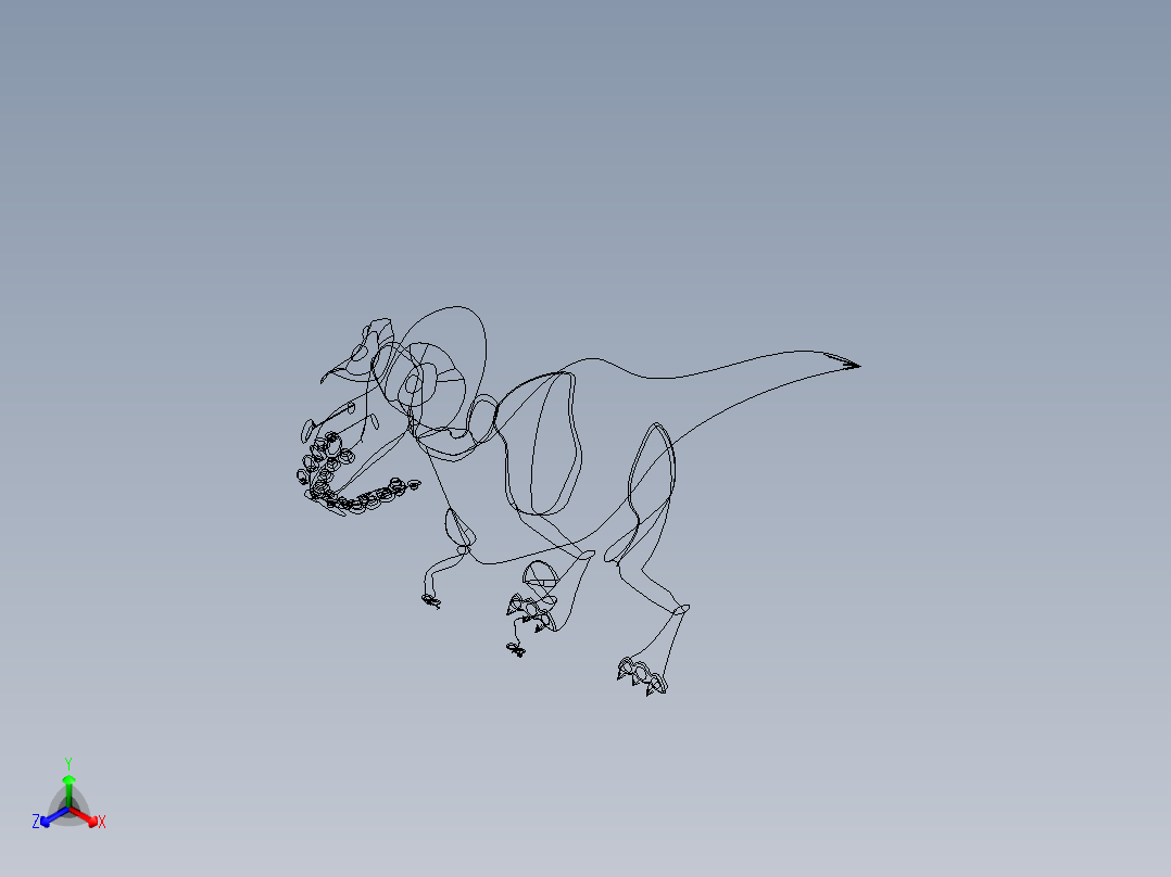 恐龙(6)正等轴测图