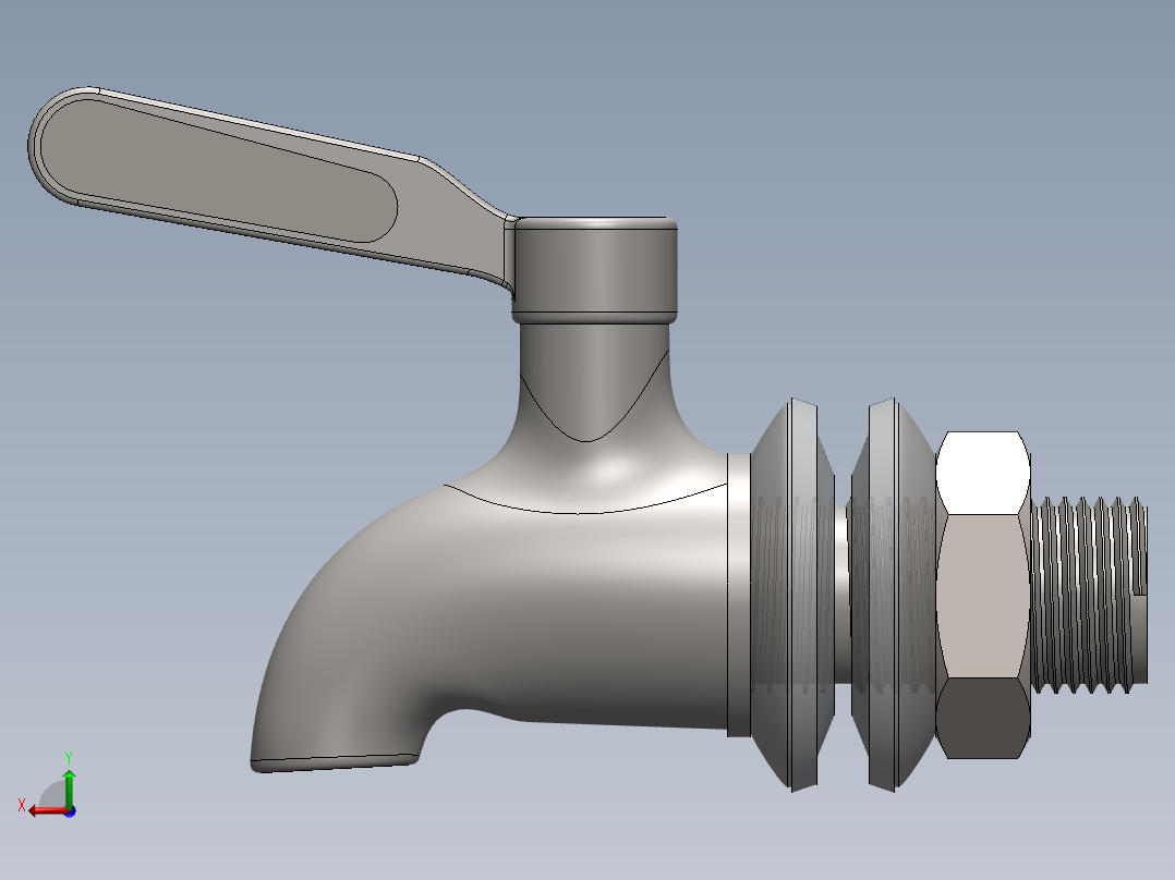 水龙头 花洒(39)后视图