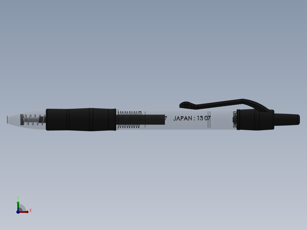 笔、中性笔、铅笔(37)前视图