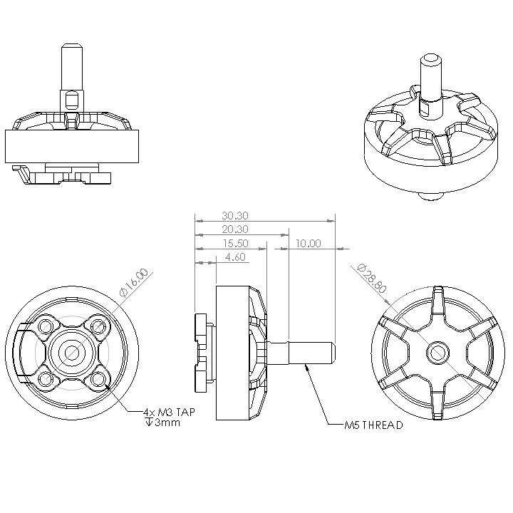 A0002759-无刷电机 2305 - 2400kv