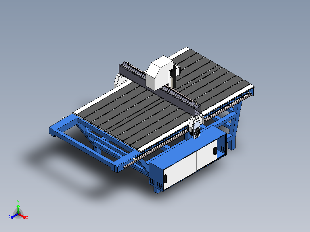 CNC _ Orion 雕刻机正等轴测图