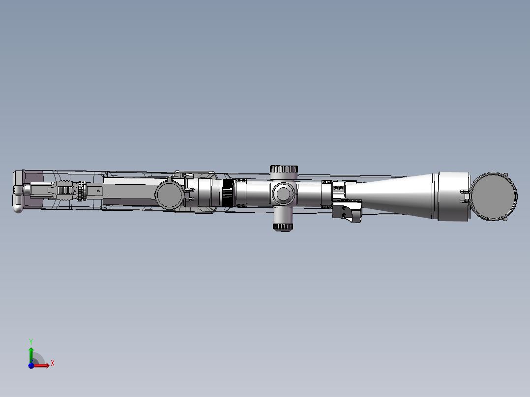 板球气枪PCP图纸完整修复最终版本前视图