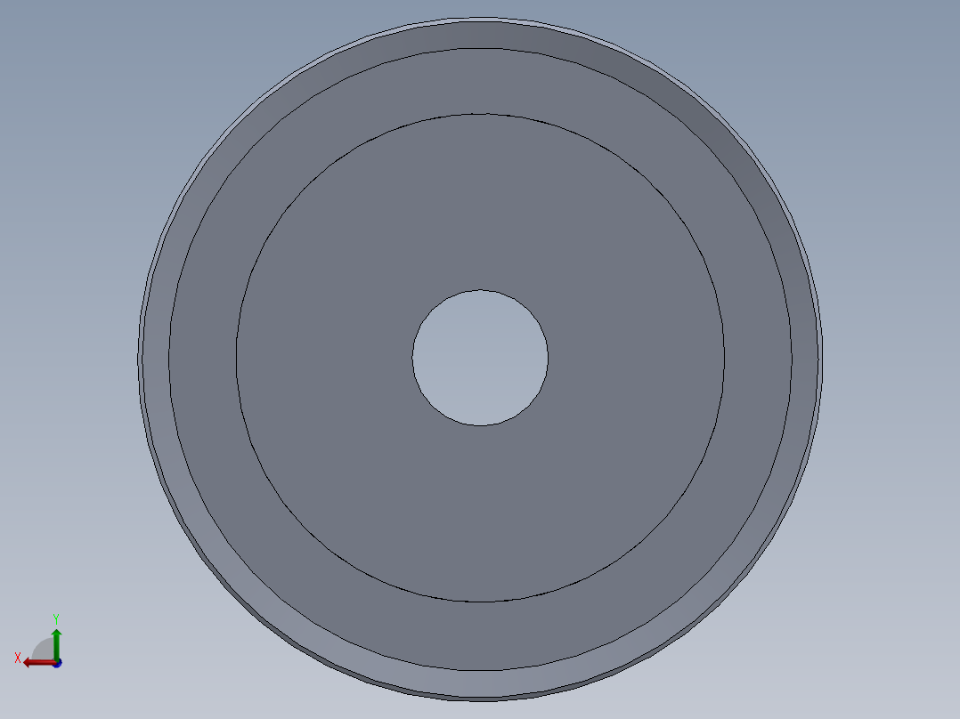 皮带轮22齿同步轮后视图