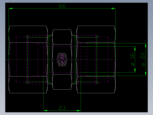 PARKER管接头EO Union G20S71_front