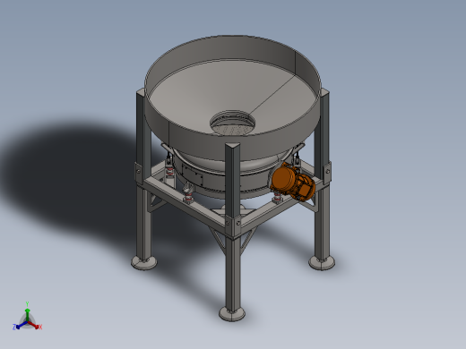 振动糖筛设计正等轴测缩略图