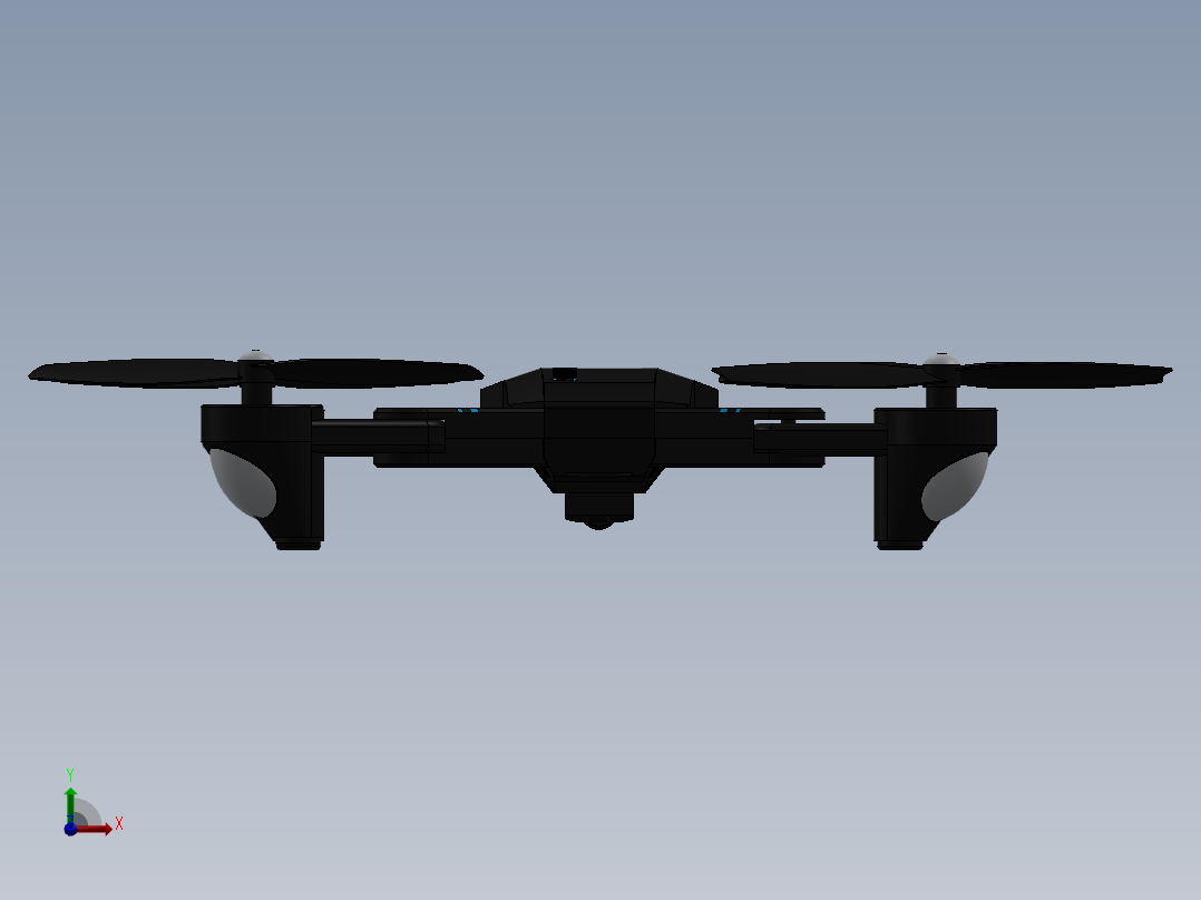 摆动缸机构、无人机前视图