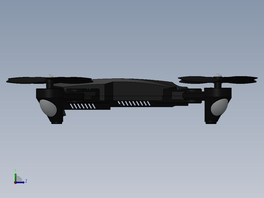 摆动缸机构、无人机左视图