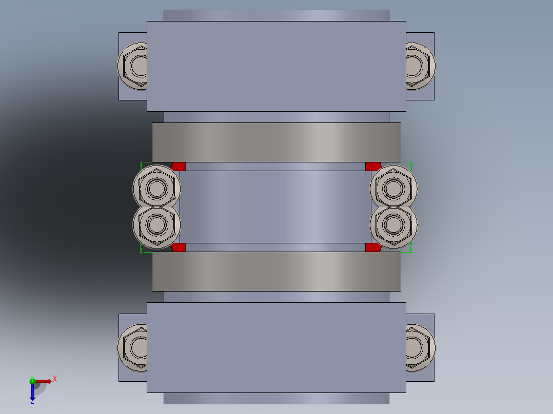 活塞连杆总成俯视图