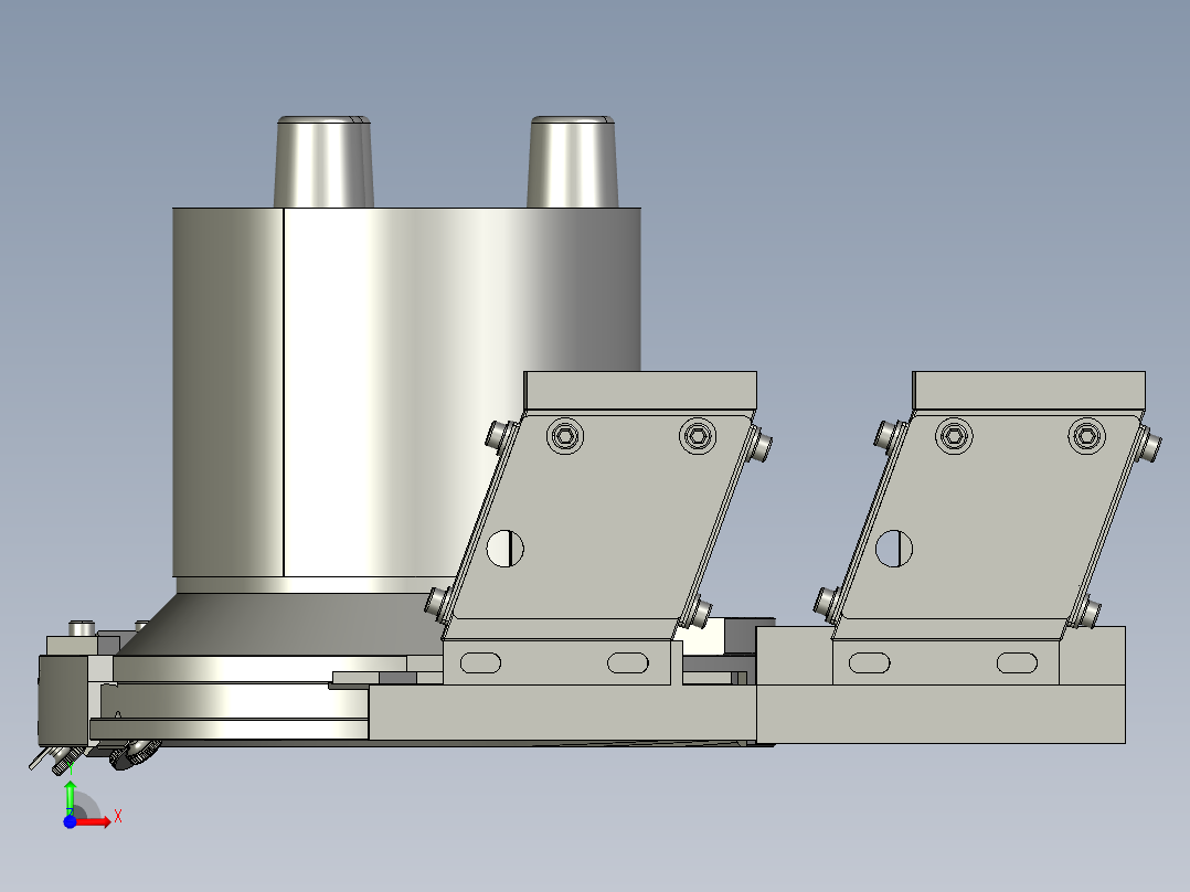 精密的震动送料盘前视图