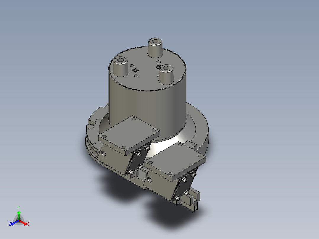 精密的震动送料盘正等轴测图