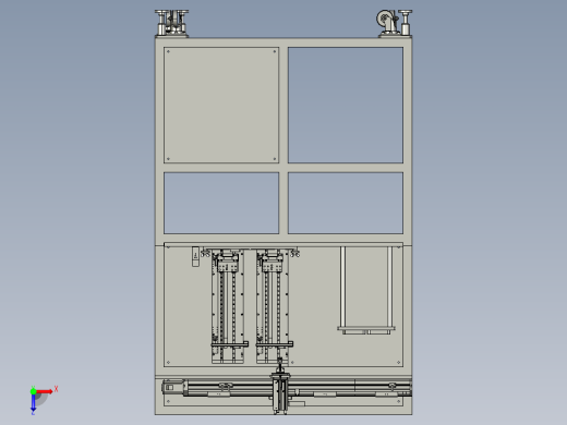 负极电池极片放料机俯视缩略图