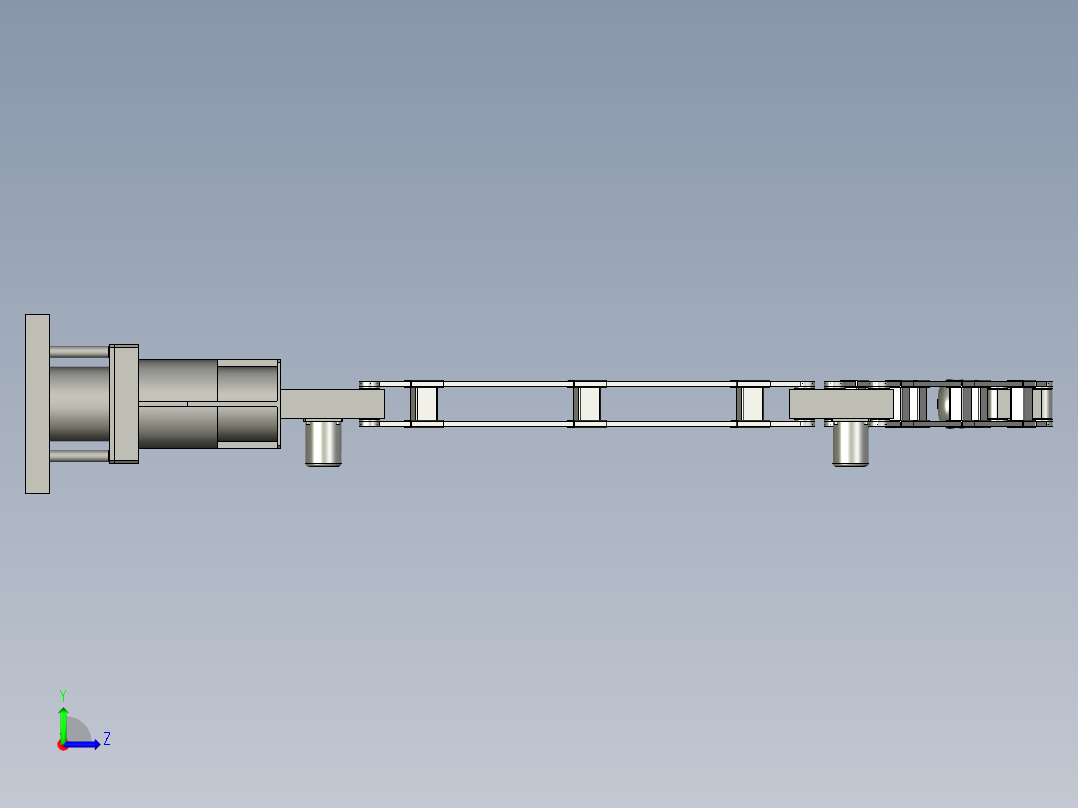 高处水果辅助采摘器左视图