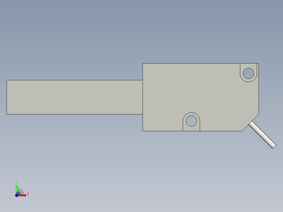 LV-H100光电开关接受前视图