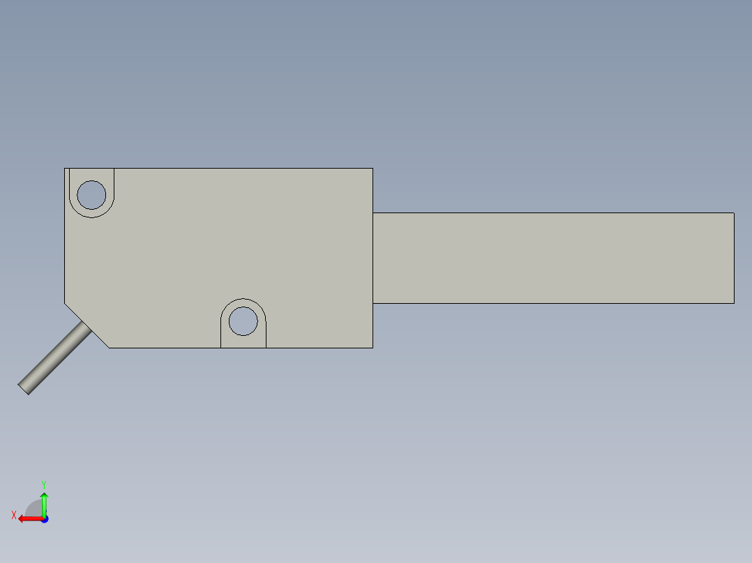 LV-H100光电开关接受后视图