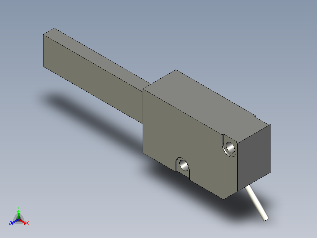 LV-H100光电开关接受正等轴测图