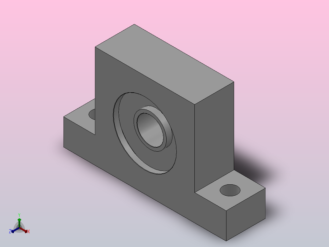 T型高度选择型轴承座组件_BTC-6200-2Z-20-A正等轴测图