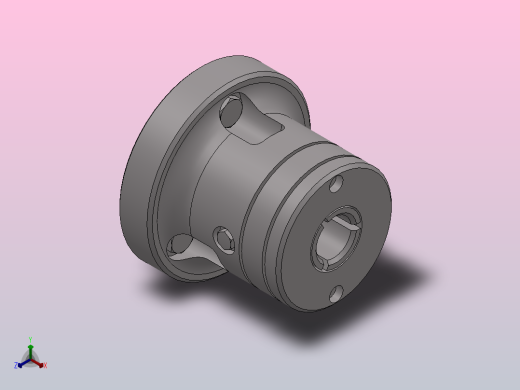 CL中空筒夹夹头[CL-30]正等轴测缩略图